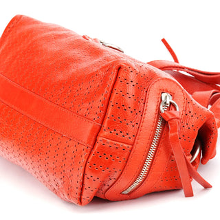 Chloe Red Perforated Leather Kerala Bag