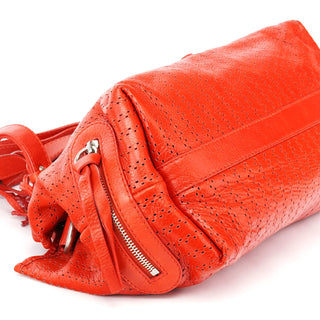 Chloe Red Perforated Leather Kerala Bag