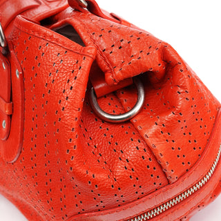 Chloe Red Perforated Leather Kerala Bag