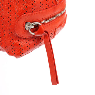 Chloe Red Perforated Leather Kerala Bag