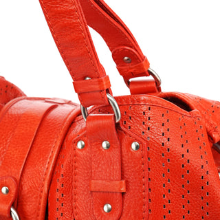Chloe Red Perforated Leather Kerala Bag