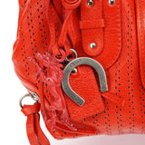 Chloe Red Perforated Leather Kerala Bag
