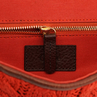 Chloe Red Wool Knit Shoulder Bag