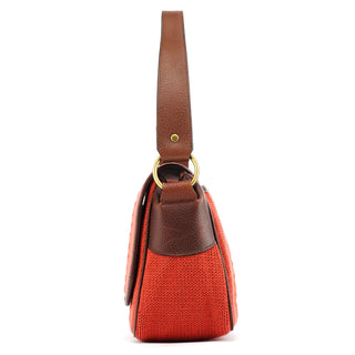 Chloe Red Wool Knit Shoulder Bag