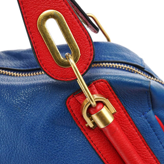 Chloe Rive Gauche Exclusive Blue Red Leather Paraty 2-Way Bag