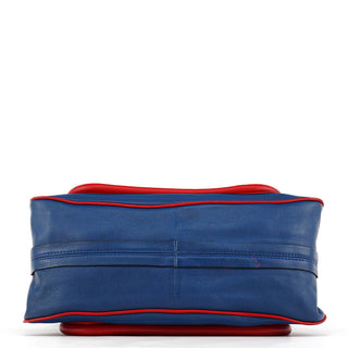 Chloe Rive Gauche Exclusive Blue Red Leather Paraty 2-Way Bag