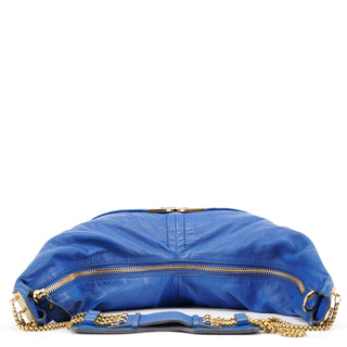 Chloé Royal Blue Lambskin Crossbody Bag