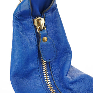 Chloé Royal Blue Lambskin Crossbody Bag