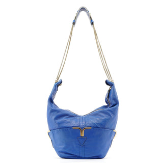 Chloé Royal Blue Lambskin Crossbody Bag