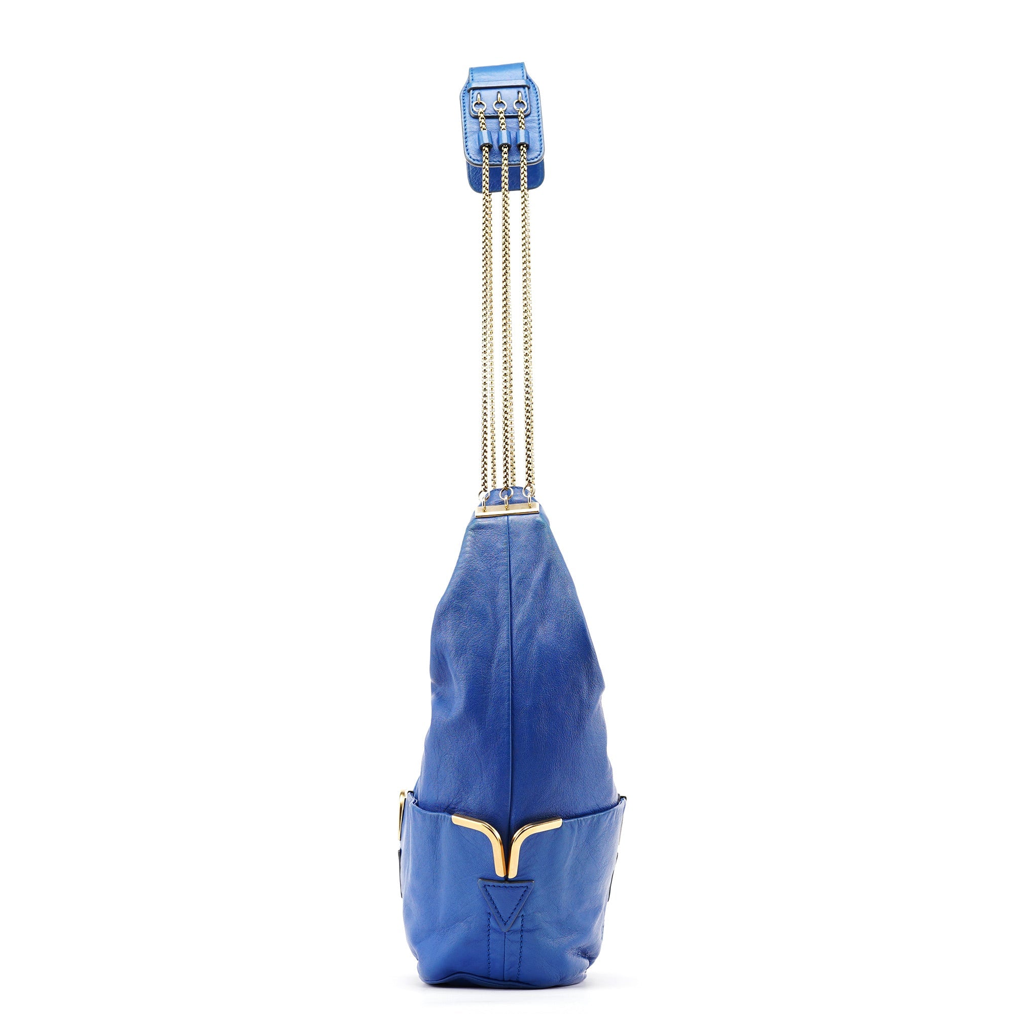 Chloé Royal Blue Lambskin Crossbody Bag