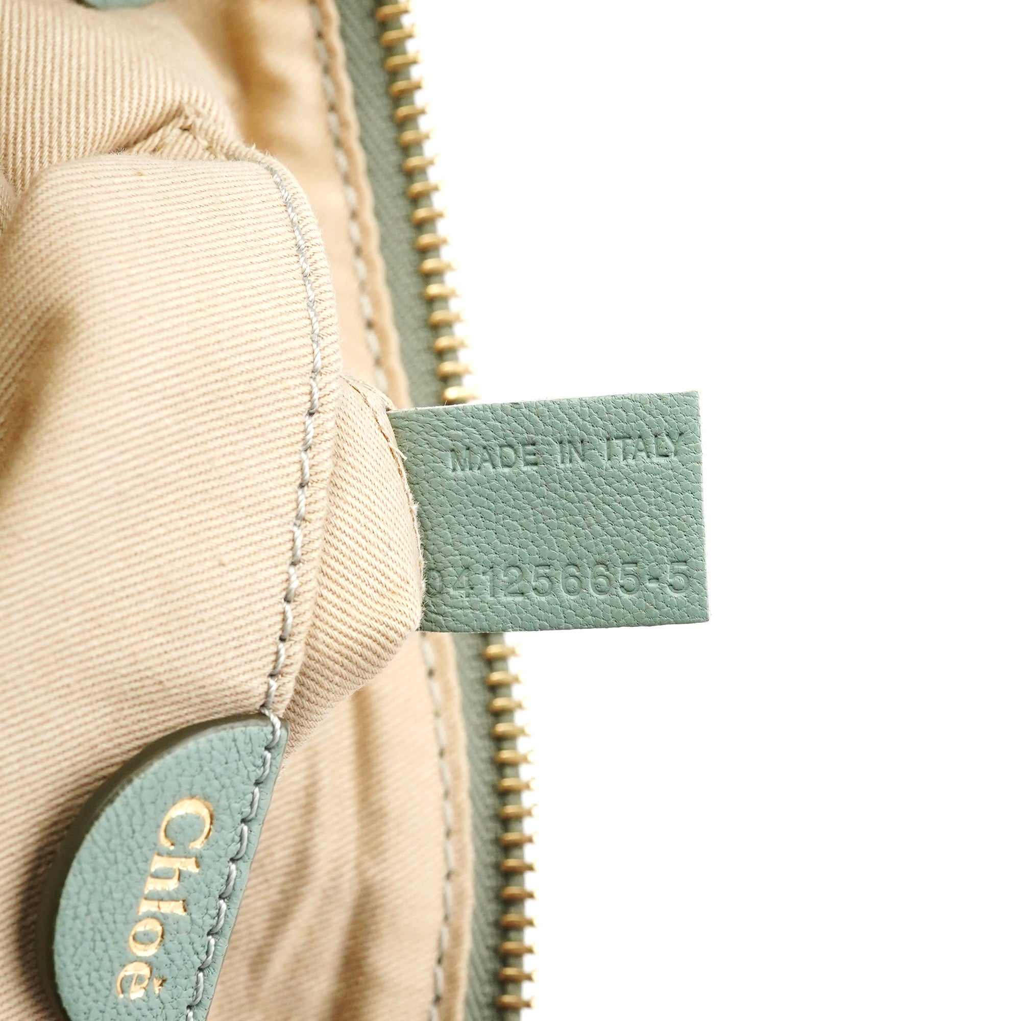 Chloe Sage Green Leather Marcie 2-Way Bag