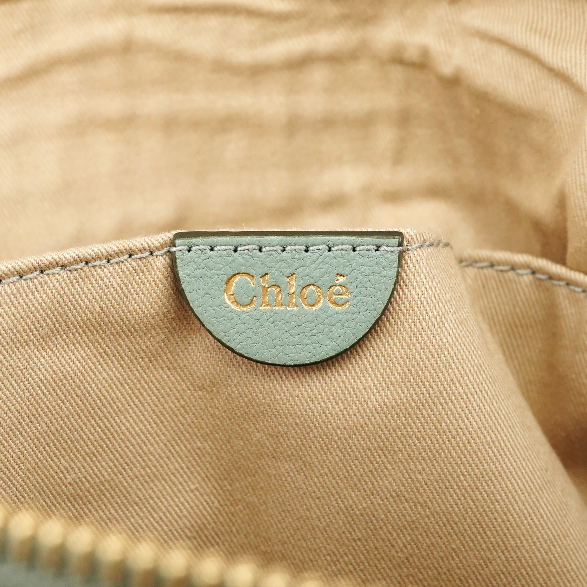 Chloe Sage Green Leather Marcie 2-Way Bag