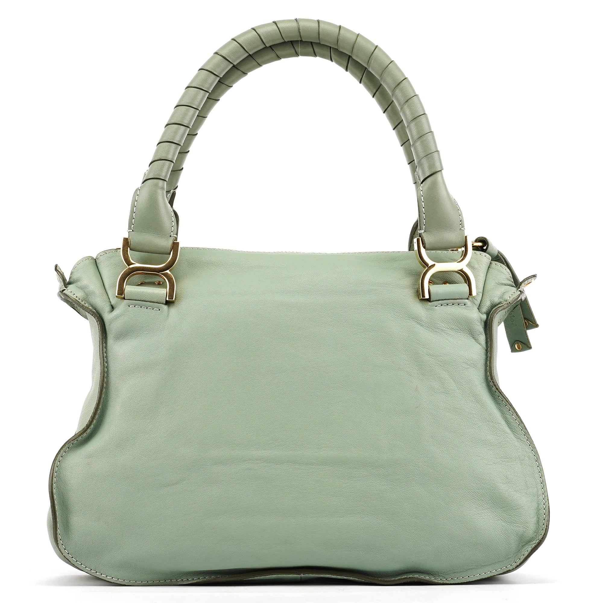 Chloe Sage Green Leather Marcie 2-Way Bag