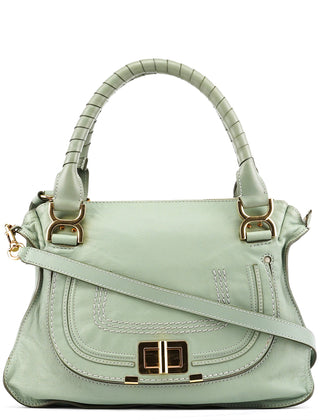 Chloe Sage Green Leather Marcie 2-Way Bag