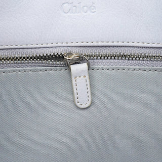 Chloe Slate Blue Leather Knot Bag