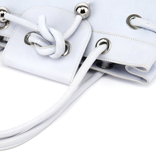 Chloe Slate Blue Leather Knot Bag