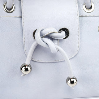 Chloe Slate Blue Leather Knot Bag