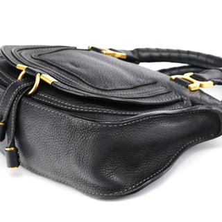 Chloe Small Black Leather Marcie 2-Way Bag