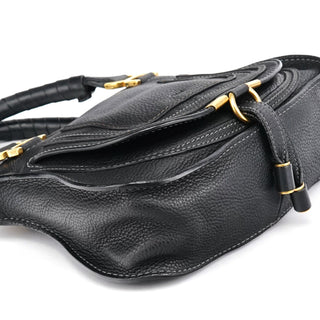 Chloe Small Black Leather Marcie 2-Way Bag