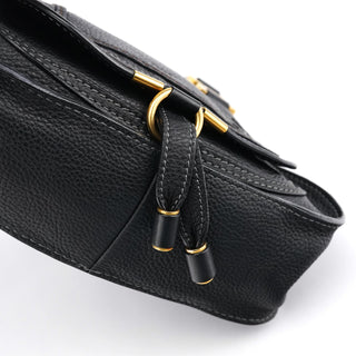 Chloe Small Black Leather Marcie 2-Way Bag