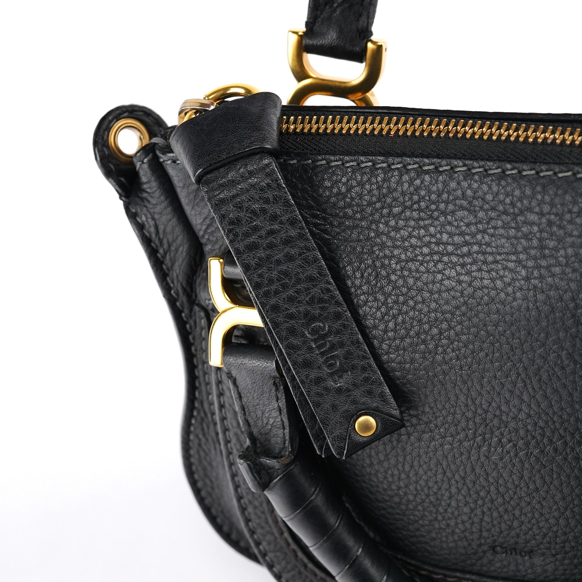 Chloé Borsa Marcie piccola in pelle nera