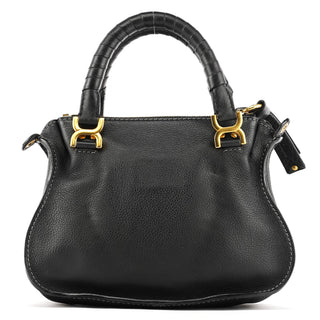 Chloe Small Black Leather Marcie 2-Way Bag