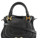 Chloé Small Black Leather Marcie 2-Way Bag