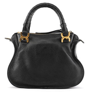 Chloé Small Black Leather Marcie 2-Way Bag