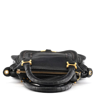 Chloé Small Black Leather Marcie 2-Way Bag