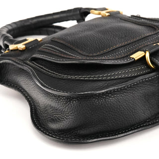 Chloé Small Black Leather Marcie 2-Way Bag