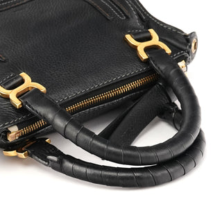 Chloé Small Black Leather Marcie 2-Way Bag
