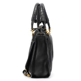 Chloé Small Black Leather Marcie 2-Way Bag