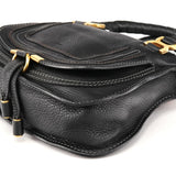Chloé Small Black Leather Marcie 2-Way Bag
