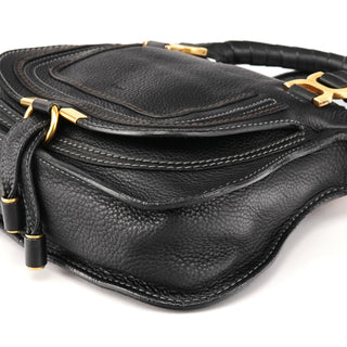Chloé Small Black Leather Marcie 2-Way Bag