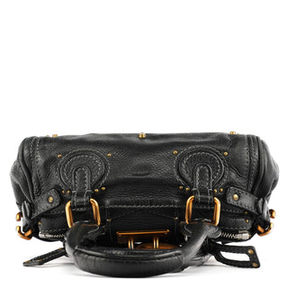 Chloé Small Black Leather Paddington Shoulder Bag