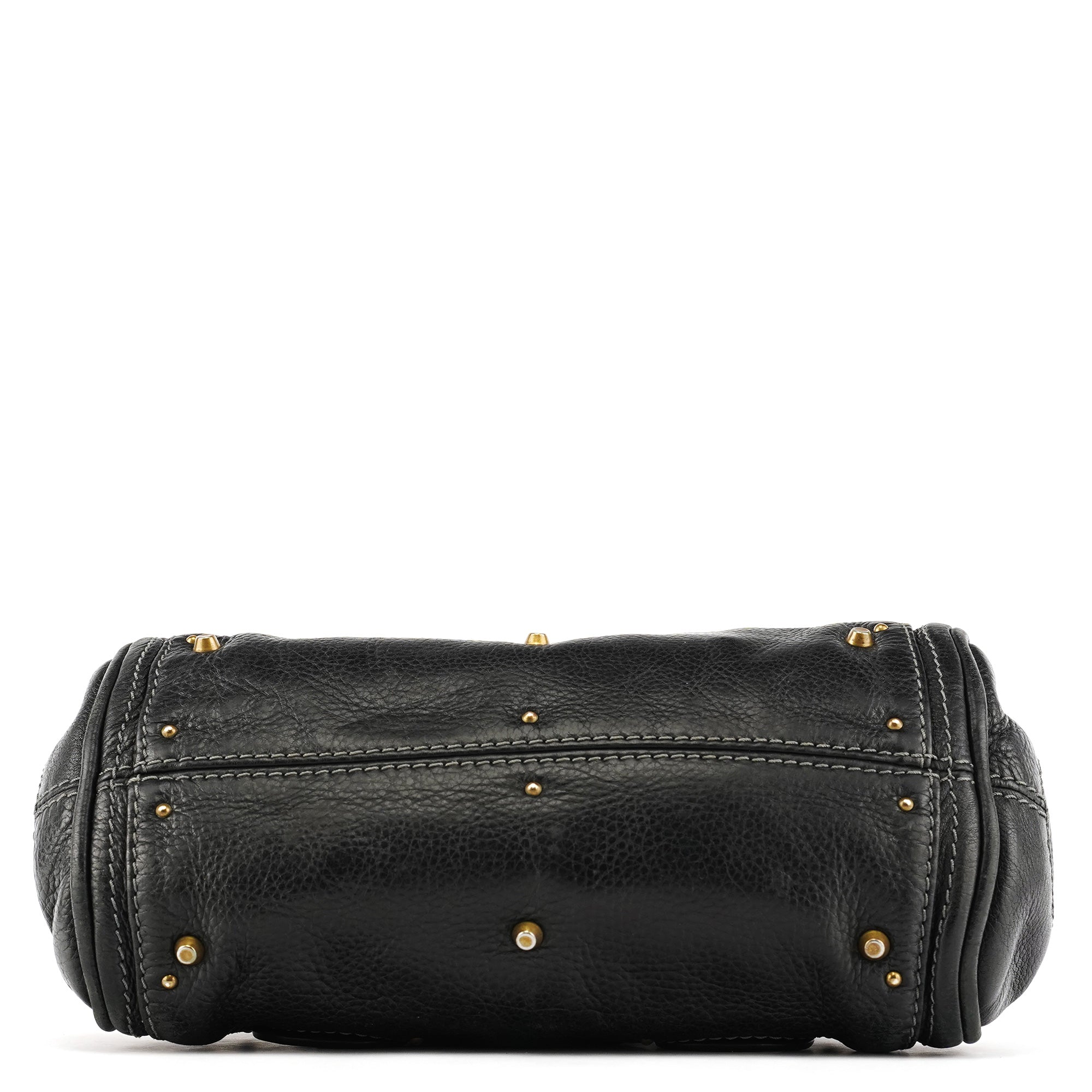 Chloé Small Black Leather Paddington Shoulder Bag