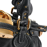 Chloé Small Black Leather Paddington Shoulder Bag