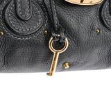 Chloé Small Black Leather Paddington Shoulder Bag