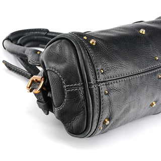 Chloé Small Black Leather Paddington Shoulder Bag