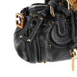 Chloé Small Black Leather Paddington Shoulder Bag
