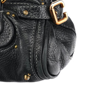 Chloé Small Black Leather Paddington Shoulder Bag