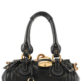 Chloé Small Black Leather Paddington Shoulder Bag