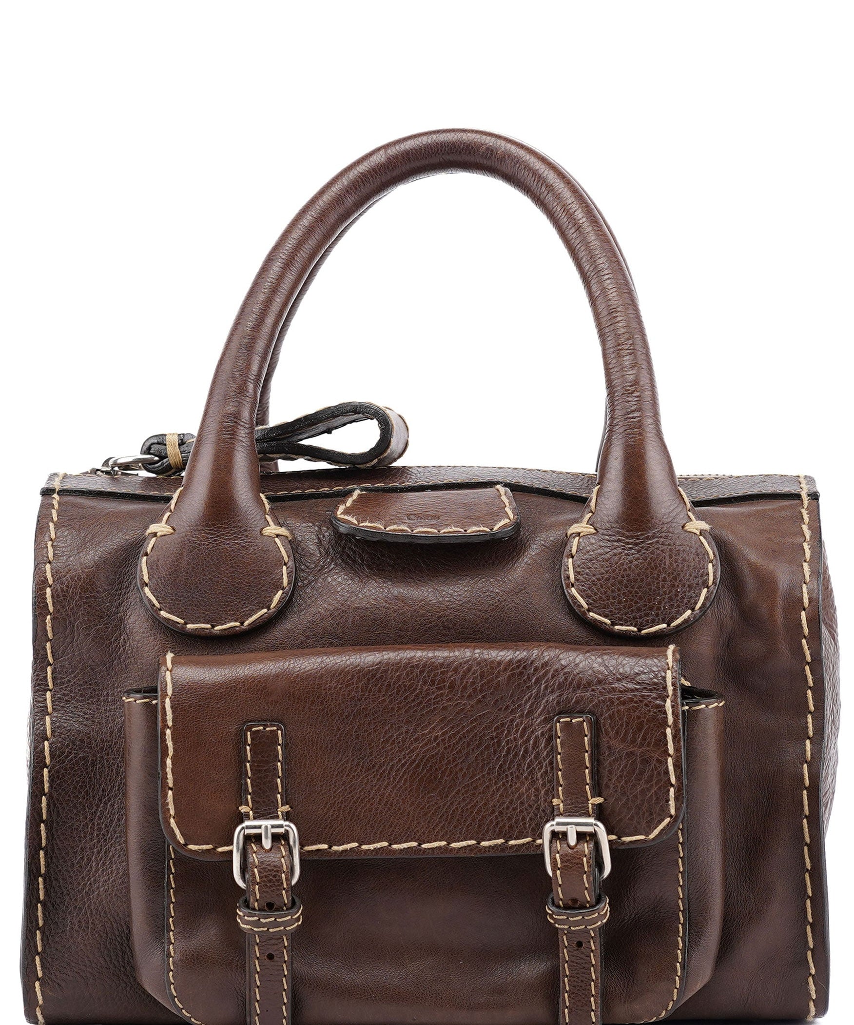 Chloé Small Brown Leather Edith Tote Bag