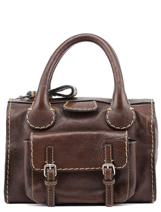 Chloé Small Brown Leather Edith Tote Bag