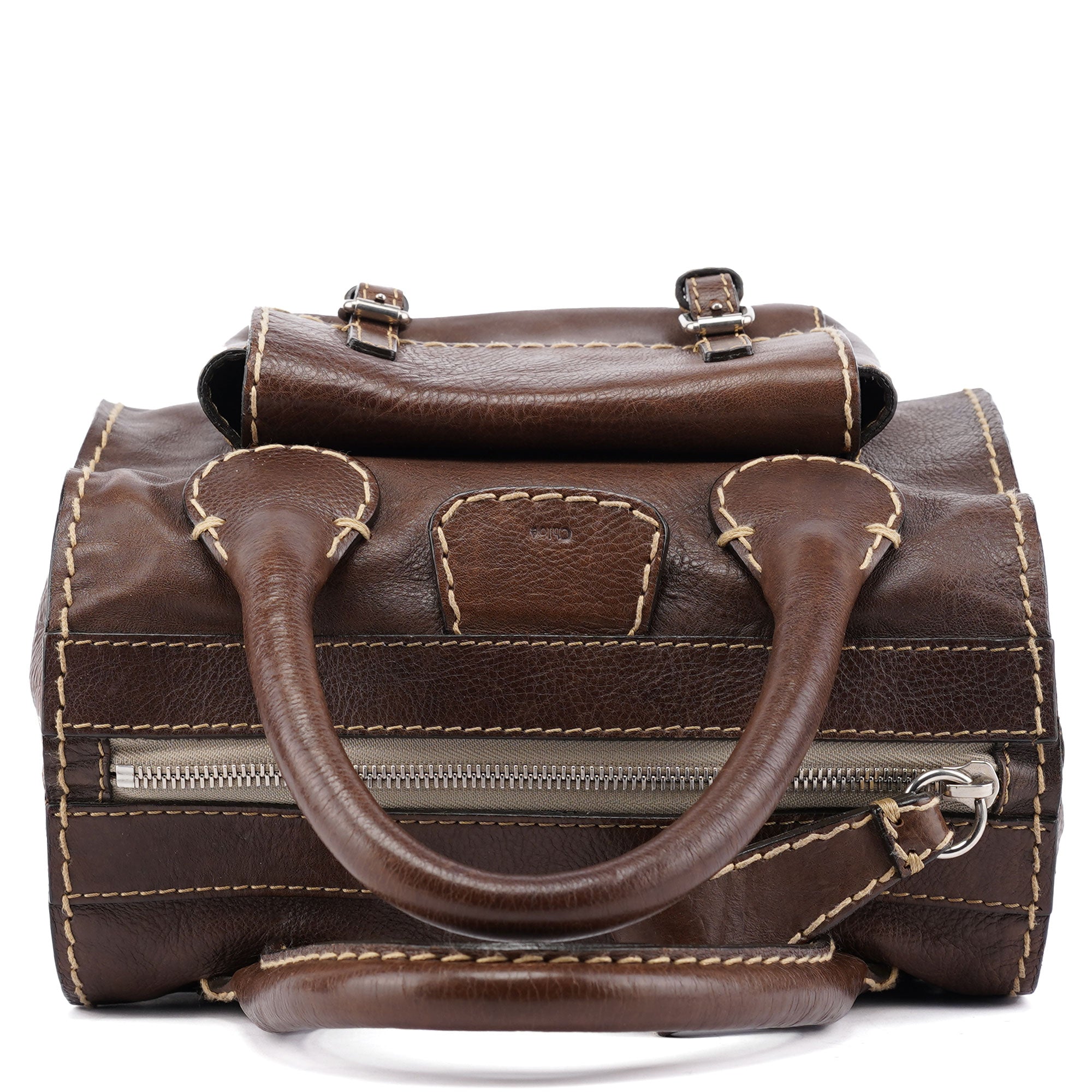 Chloé Small Brown Leather Edith Tote Bag