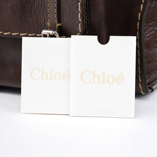 Chloé Small Brown Leather Edith Tote Bag