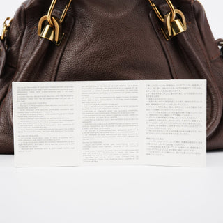 Chloe Small Brown Leather Paraty 2-Way Bag