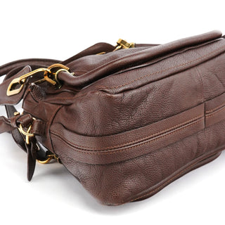 Chloe Small Brown Leather Paraty 2-Way Bag