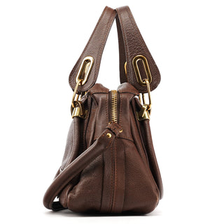 Chloe Small Brown Leather Paraty 2-Way Bag