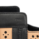 Chloé Soft Pink Black Perforated Leather Tote Bag